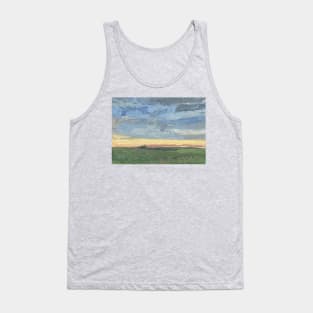 Simple Impressionism Oil on Canvas Tank Top